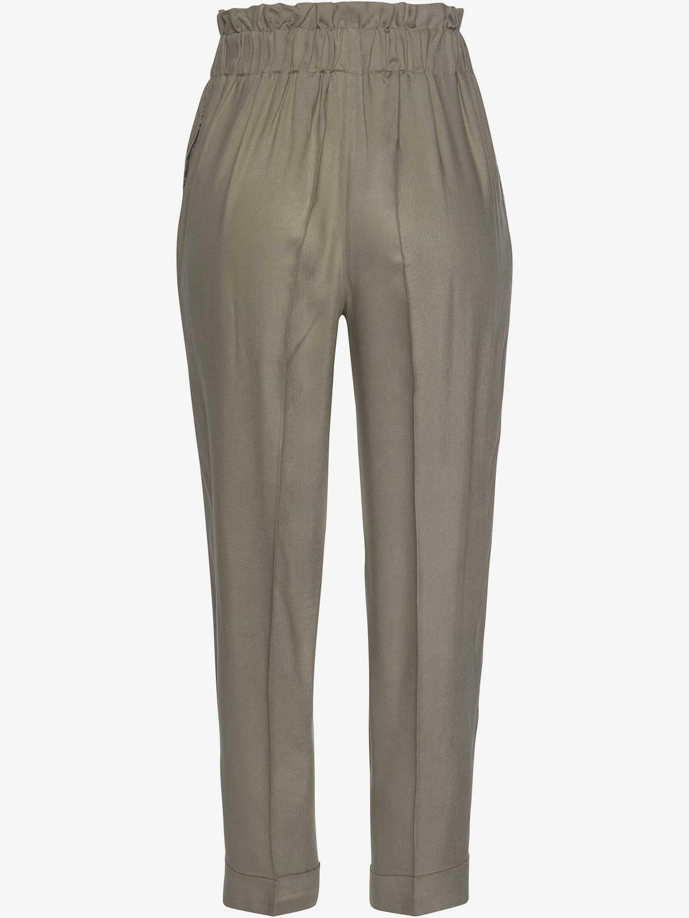 Pantalon paperbag léger avec ceinture élastique