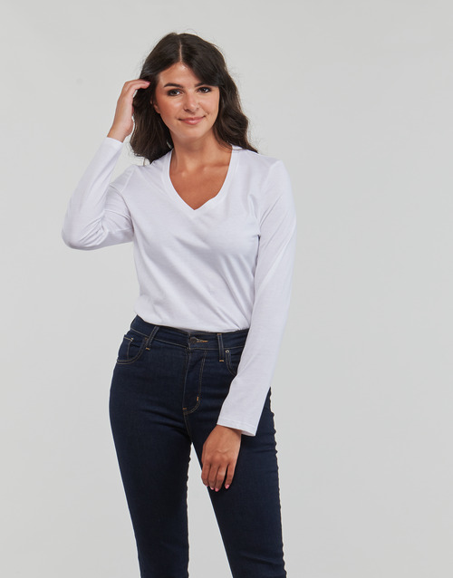 Petit Bateau - ML COL V - Blanc