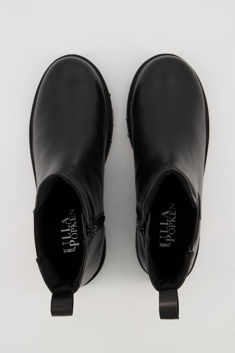 Chelsea-Boots, Elastikeinsätze, Echtleder, Weite H
