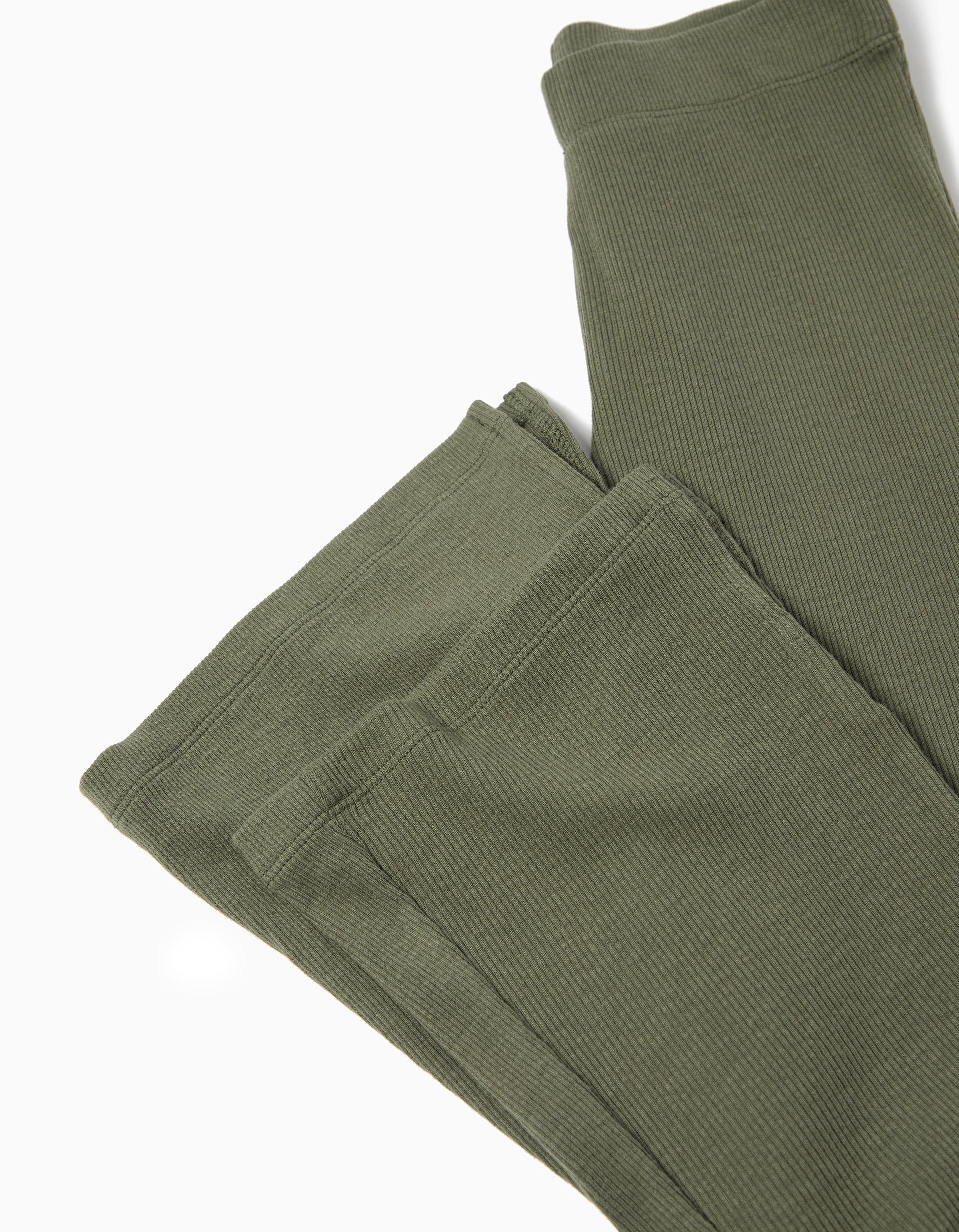 Leggings Flare, Menina, Verde Claro