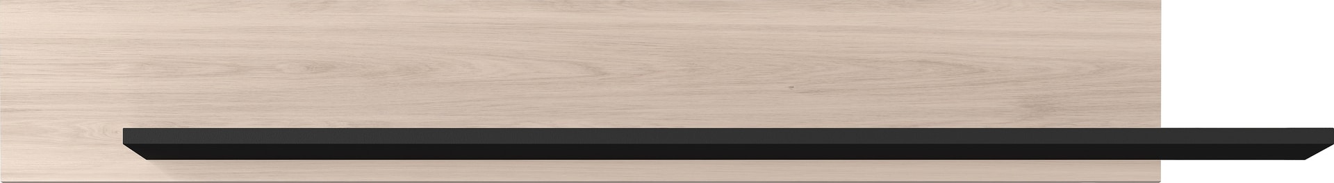 Wandboard EMMA 180 x 25 cm Castello-Eiche-Dekor beige/schwarz