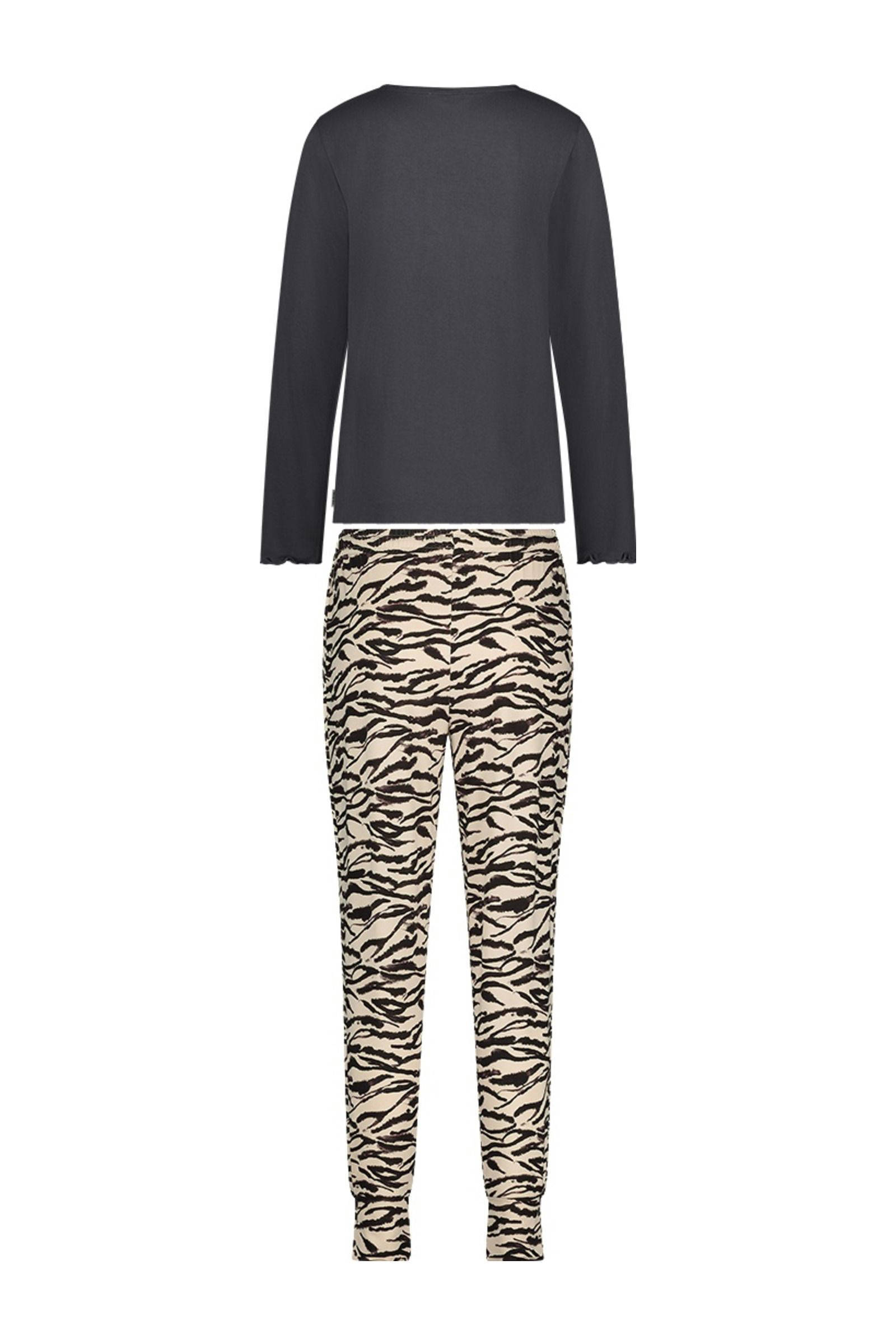 ten Cate pyjama donkergrijs/ecru/zwart
