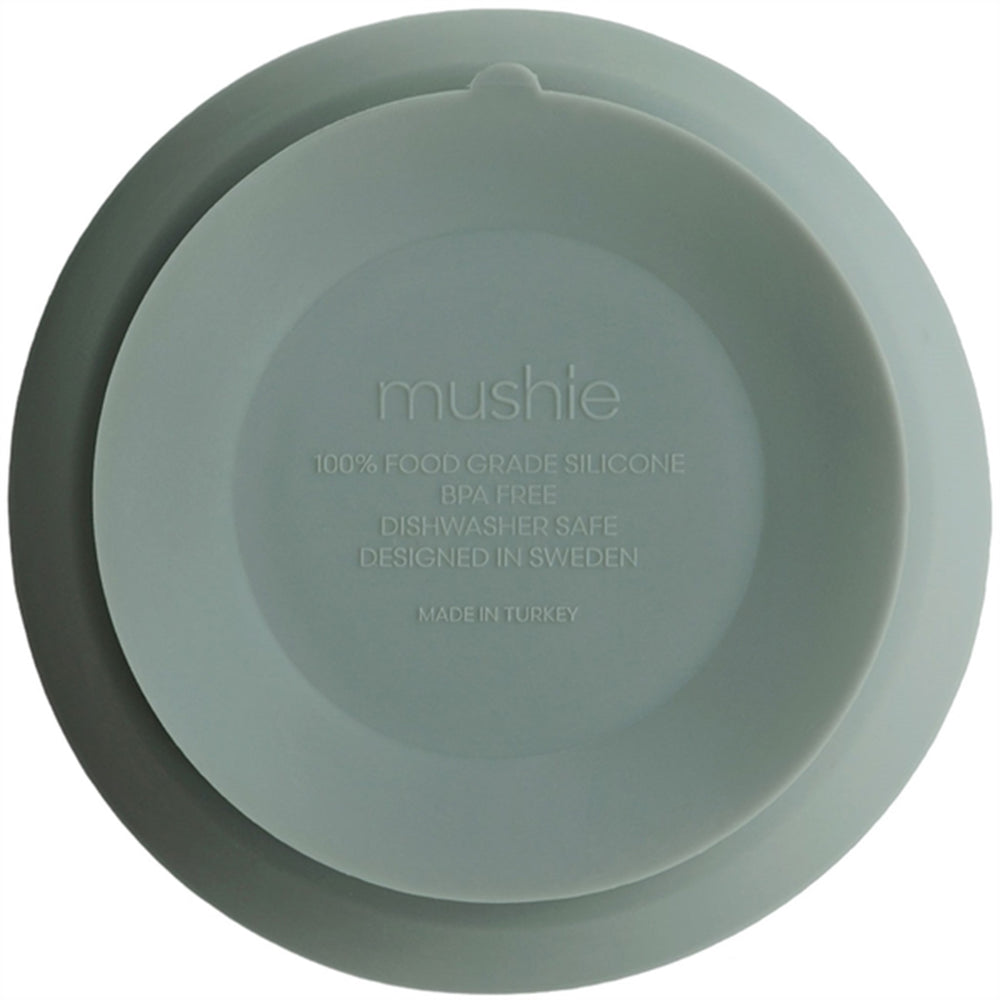 Silikone Skål Cambridge Blue - Mushie → Luksusbaby.dk