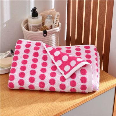 Linge de toilette motif pois 450 g/m² - BECQUET CRÉATION