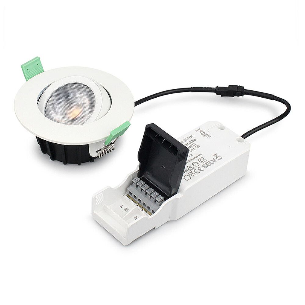 DOWNLIGHT ECOLITE PRIA DIM-TO-WARM SINGEL HVIT