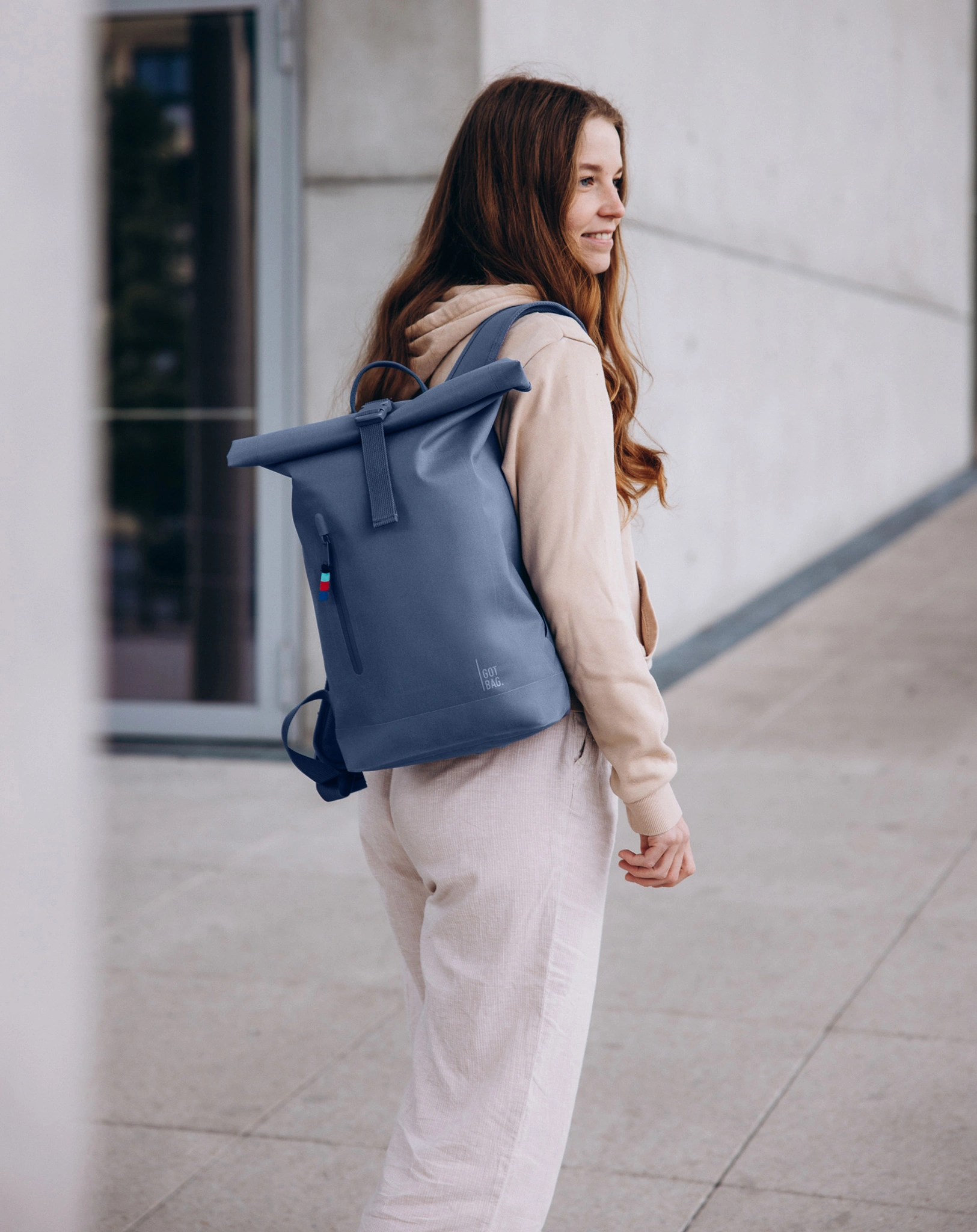 Rucksack ROLLTOP SMALL (40x40x8) in bay blue
