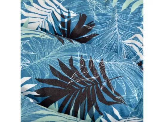 Coussin flocon à imprimé végétal 