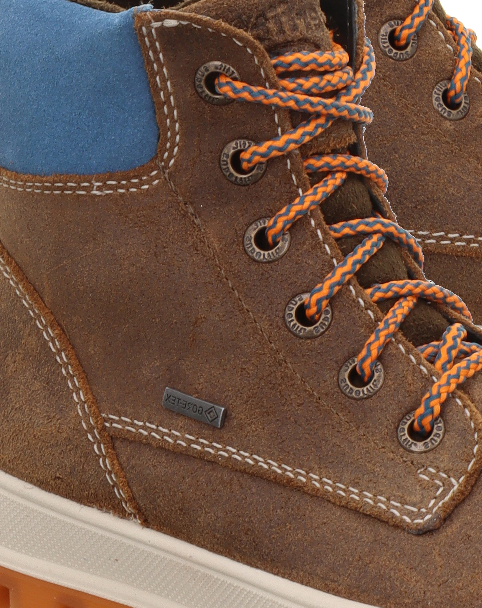 Schnür-Boots TEDD gefüttert in braun/blau