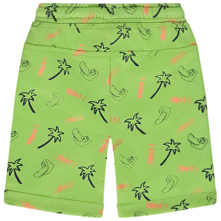 Bermuda imprimé crocodiles/palmiers pour bébé garçon - Vert