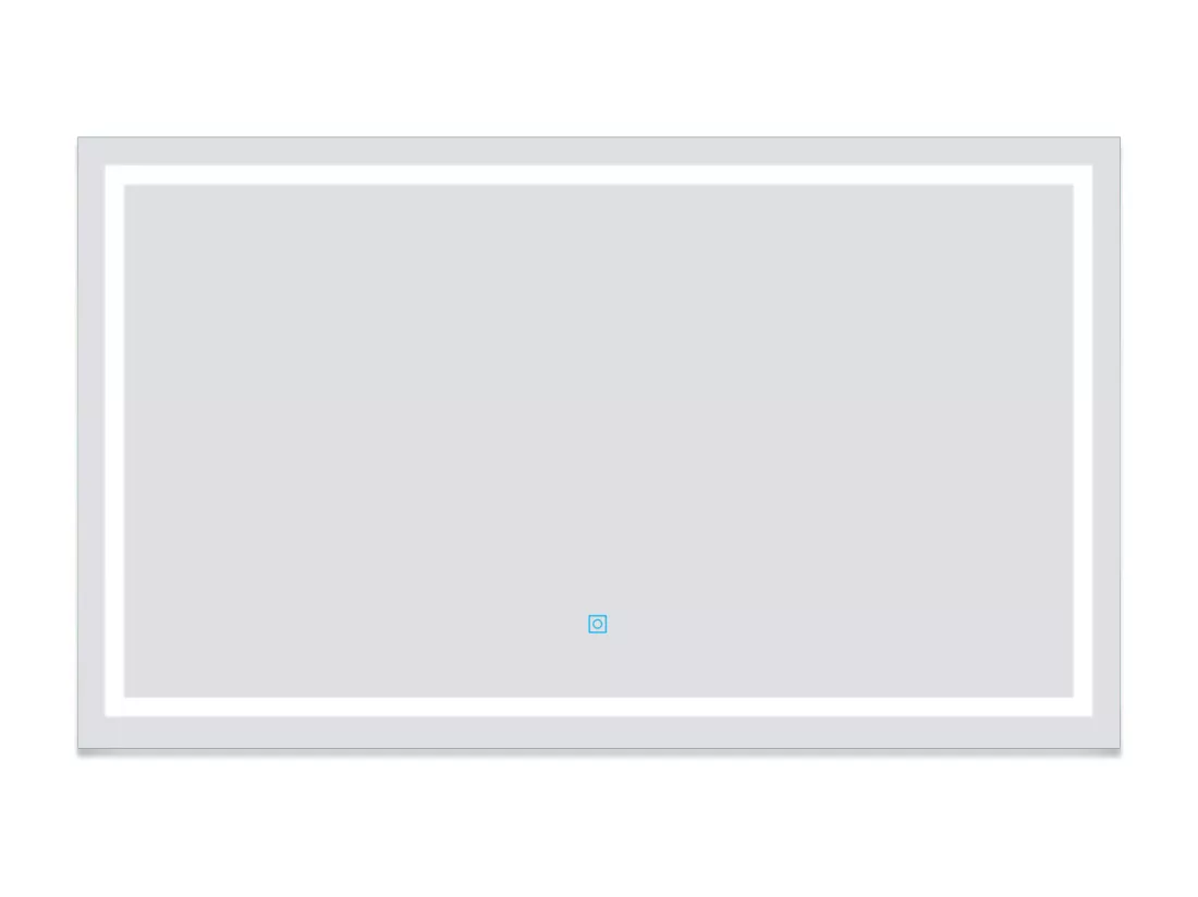 AICA Miroir de salle de bain LED dimmable, avec mémoire et anti-buée, 120x70cm, IP44