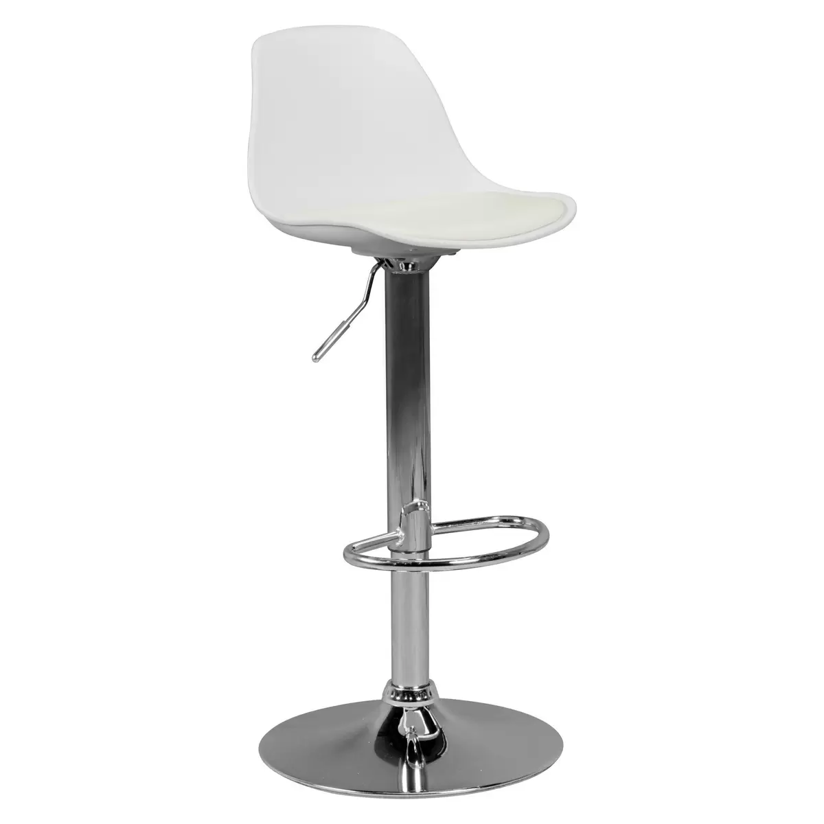 Barhocker Arles chrom,weiss