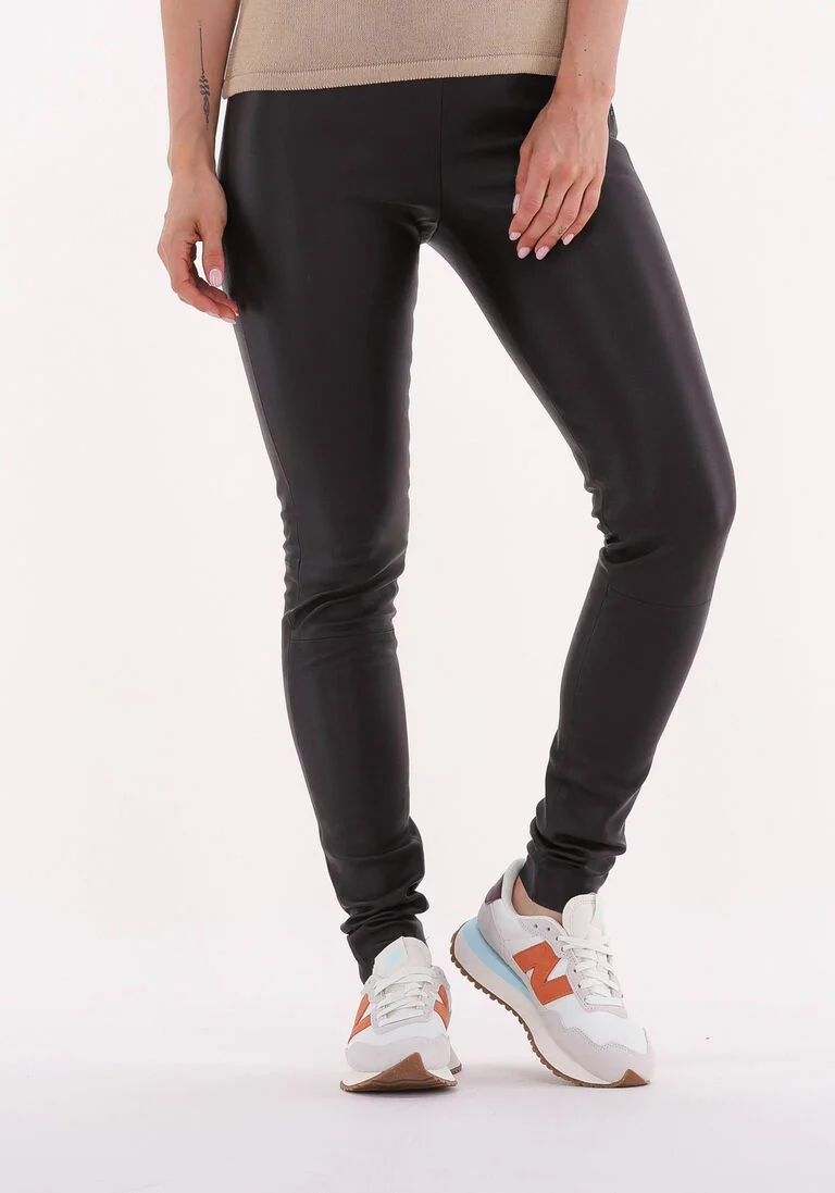 SELECTED FEMME bruine selected femme legging sylvia mw stretch leather leggin