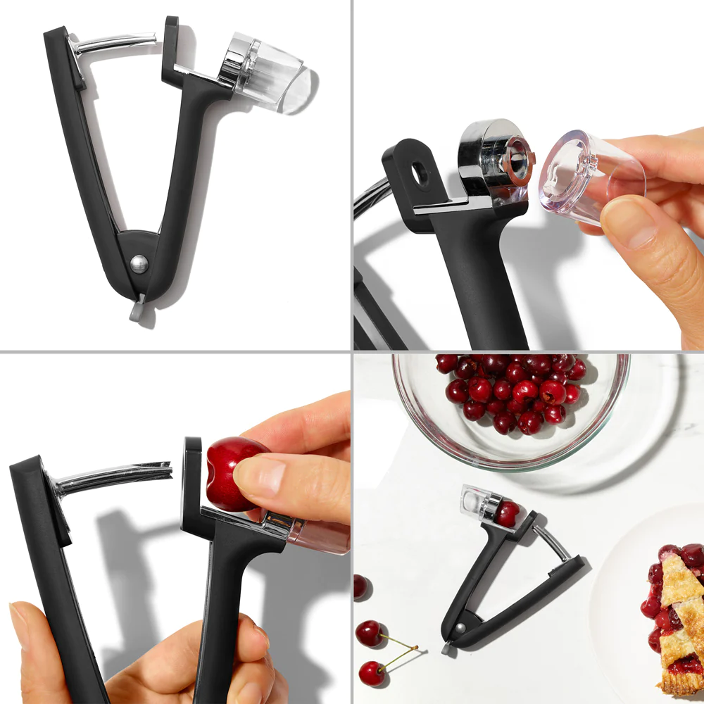 Dénoyauteur Good Grips à cerises et à olives noir OXO