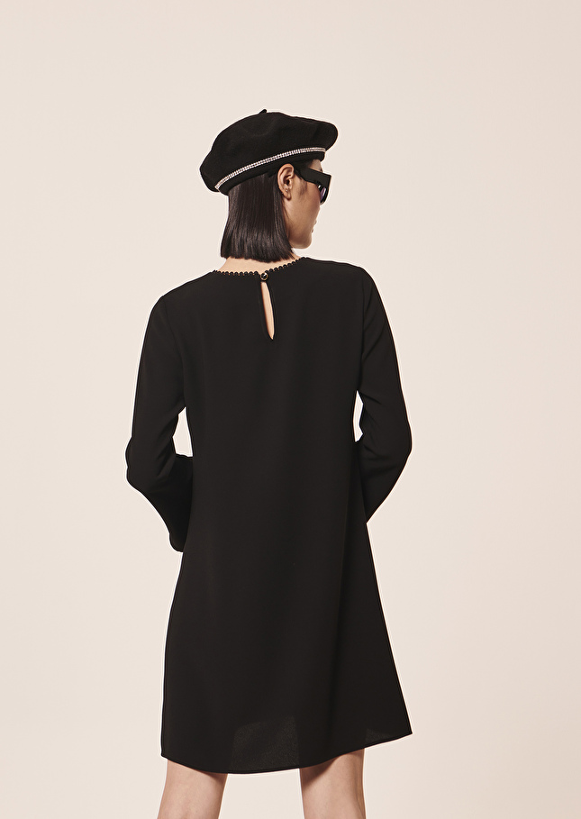 Robe Rajanoire en crêpe