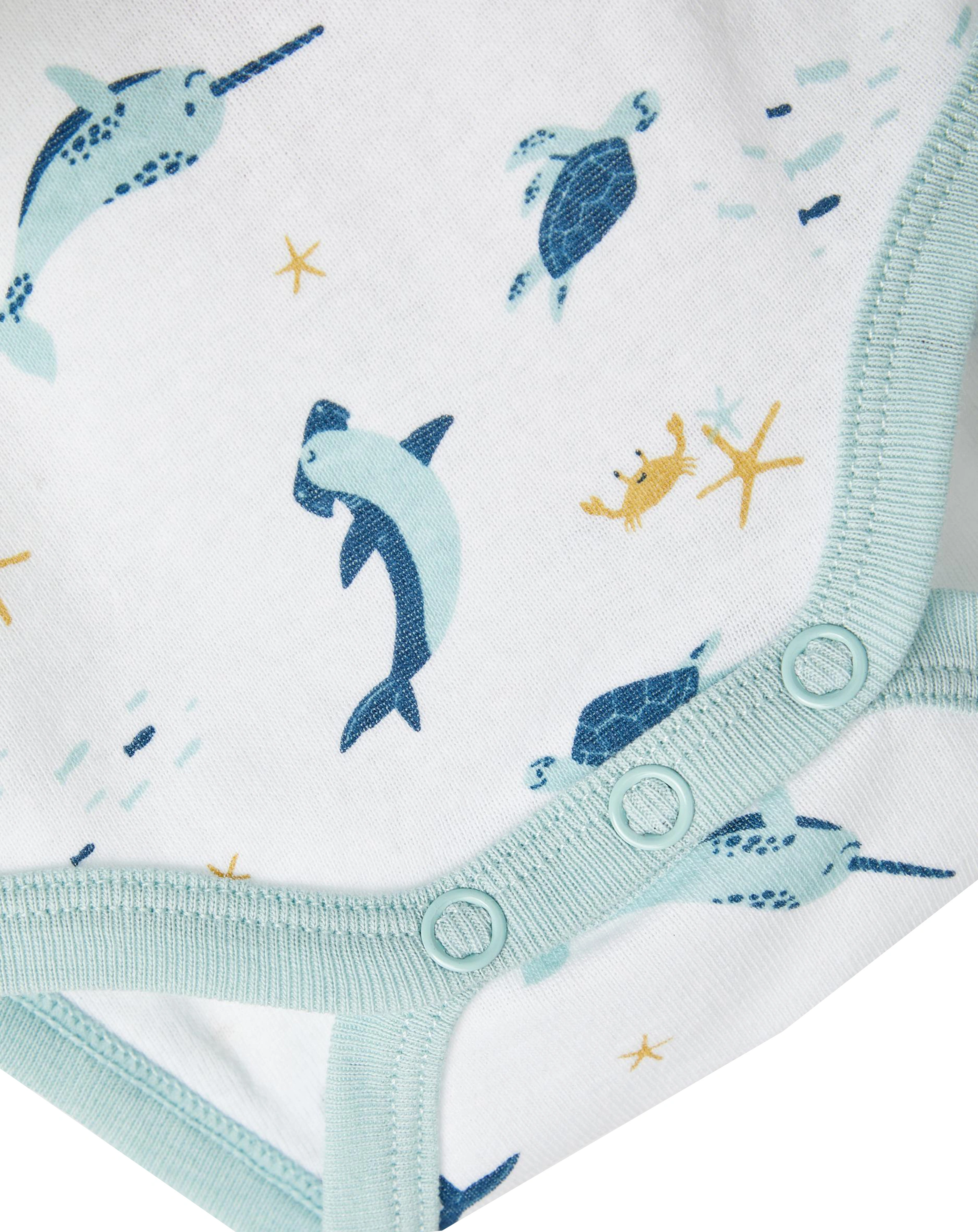 Kurzarmbody NBMBODY 3er Pack in blue haze