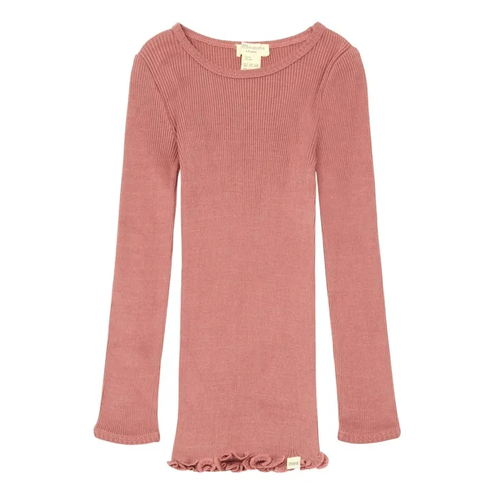 Minimalisma T-shirt Bergen Soie et Coton | Rose