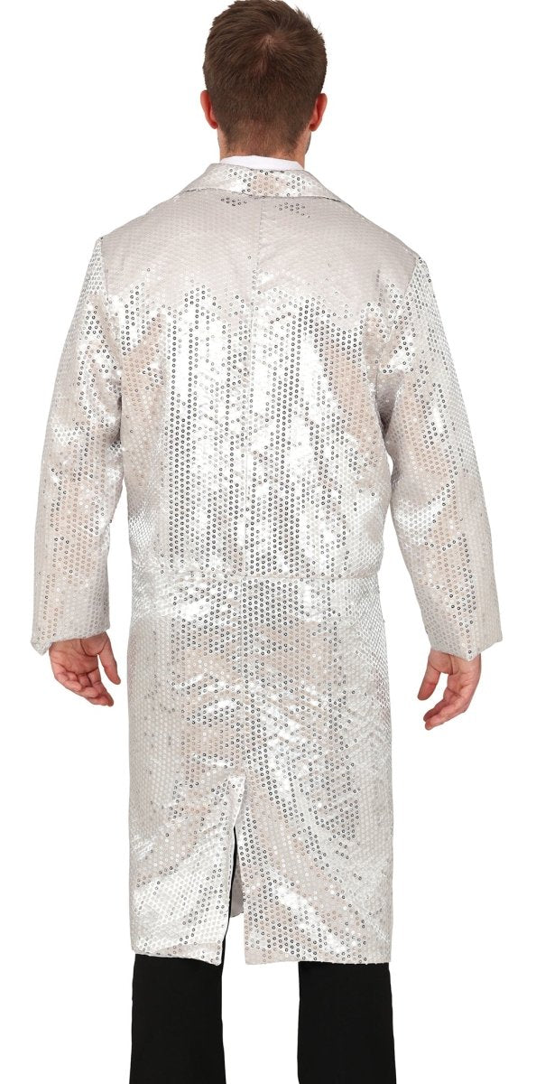 Zilveren Blazer Heren Pailletten
