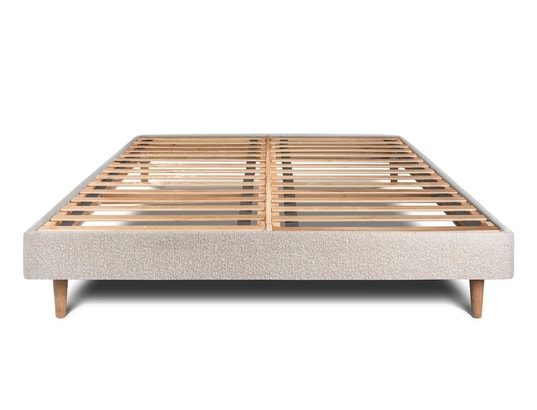 SOMMEIL DE PLOMB - Sommier 180 x 200 Sommier kit bouclette beige 180x200 h29cm
