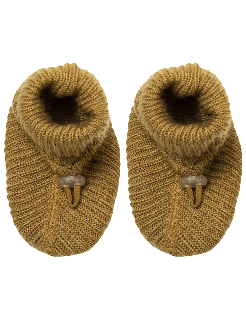 Baby-Schuhe 4005 - WOOL RIB in curry