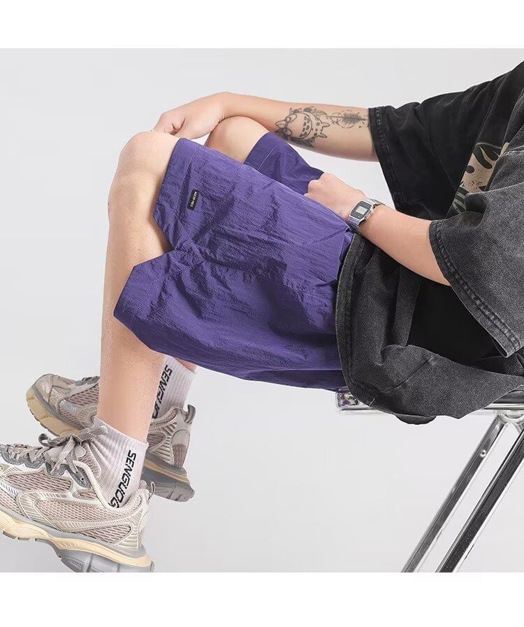 Capbrew - Effen trainingsbroek met trekkoord in de taille