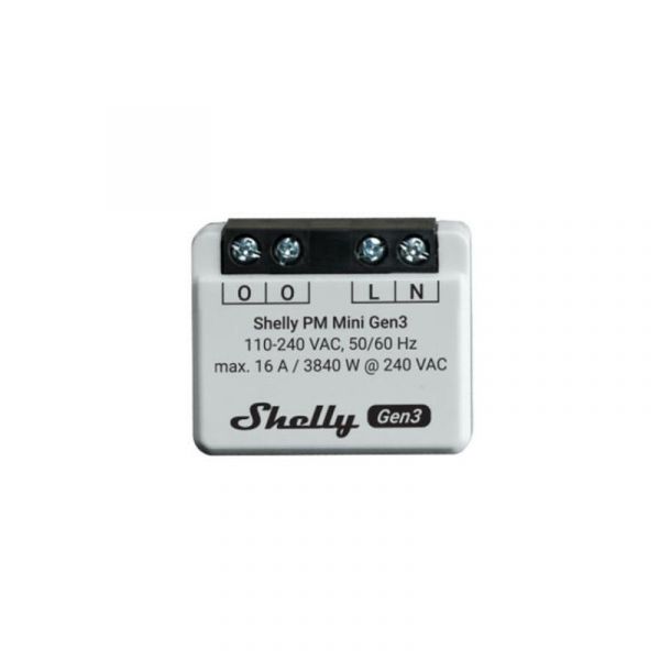 Shelly PM Mini Gen3- Mini Módulo Wifi para Monitorização do Consumo de Energia