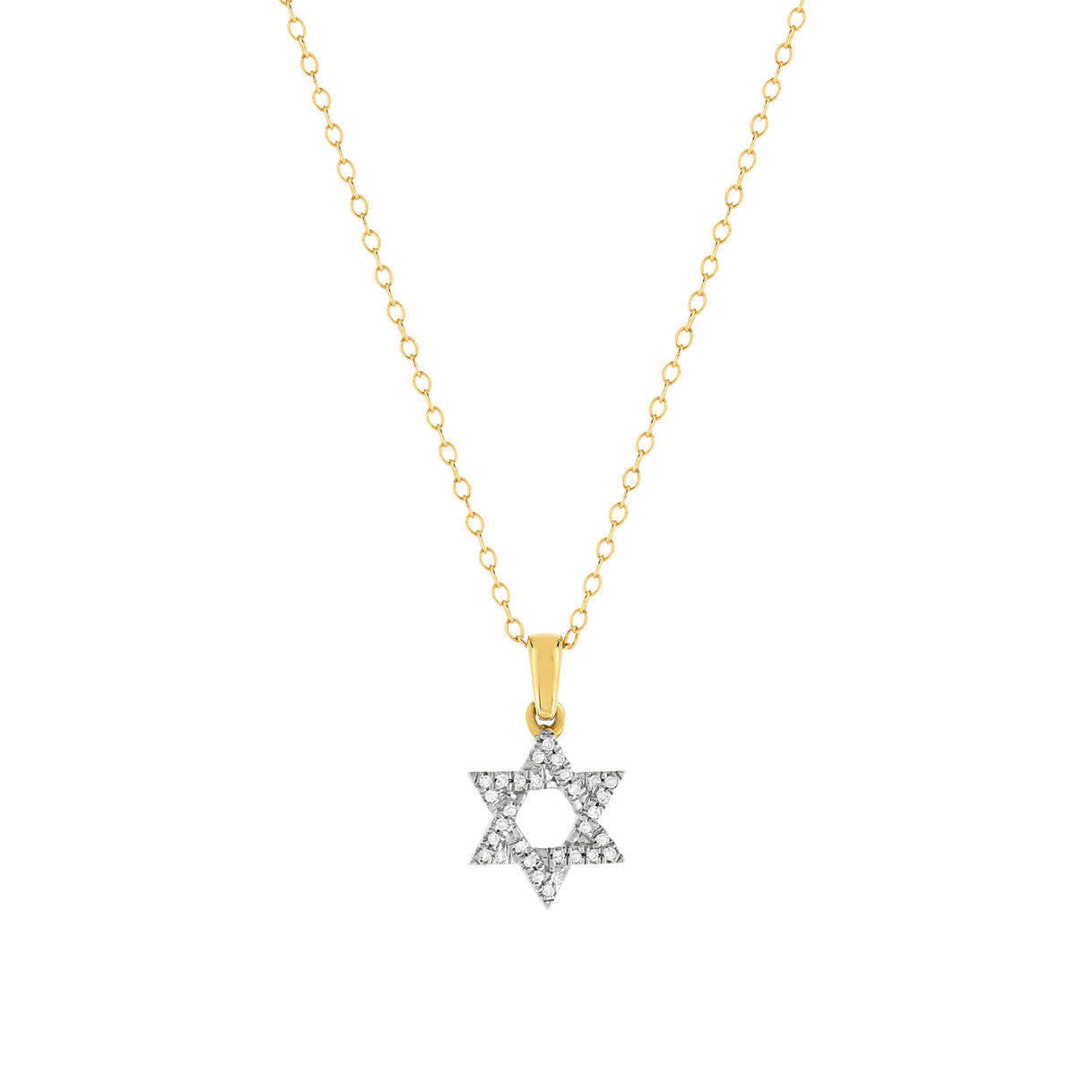 Collier or 375 2 tons diamants 45 cm