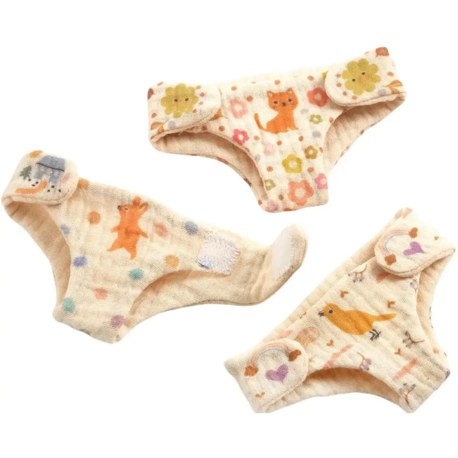 Djeco | Pomea | Poppenluiers Nappies 3 stuks