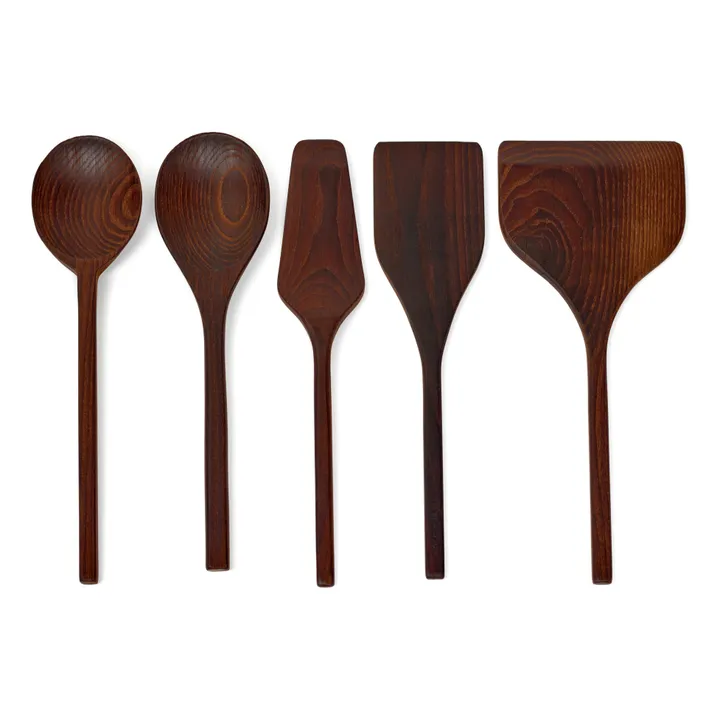 Serax Outils de cuisine Pure en bois - Set de 5