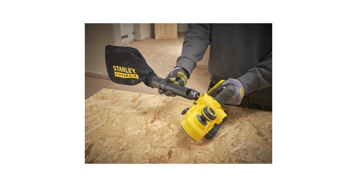 StanleyFATMAX V20 18V Brushless elektrische schaafmachine  (Zwart/geel, Accu en oplader niet inbegrepen)