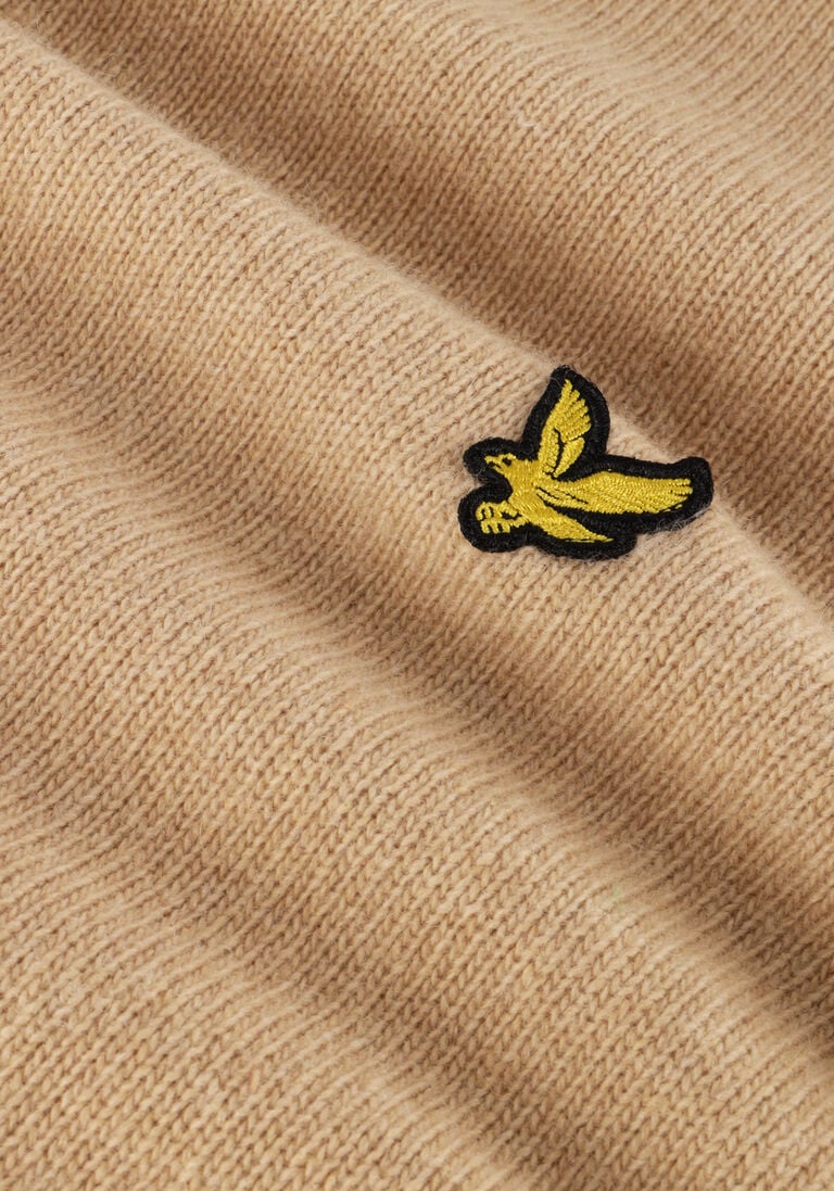 LYLE & SCOTT beige lyle & scott trui crew neck lambswool blend jumper