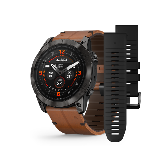 Garmin Epix Pro (Gen 2) 010-02804-30 Sapphire Edition Smartwatch, Chestnut, 51 mm