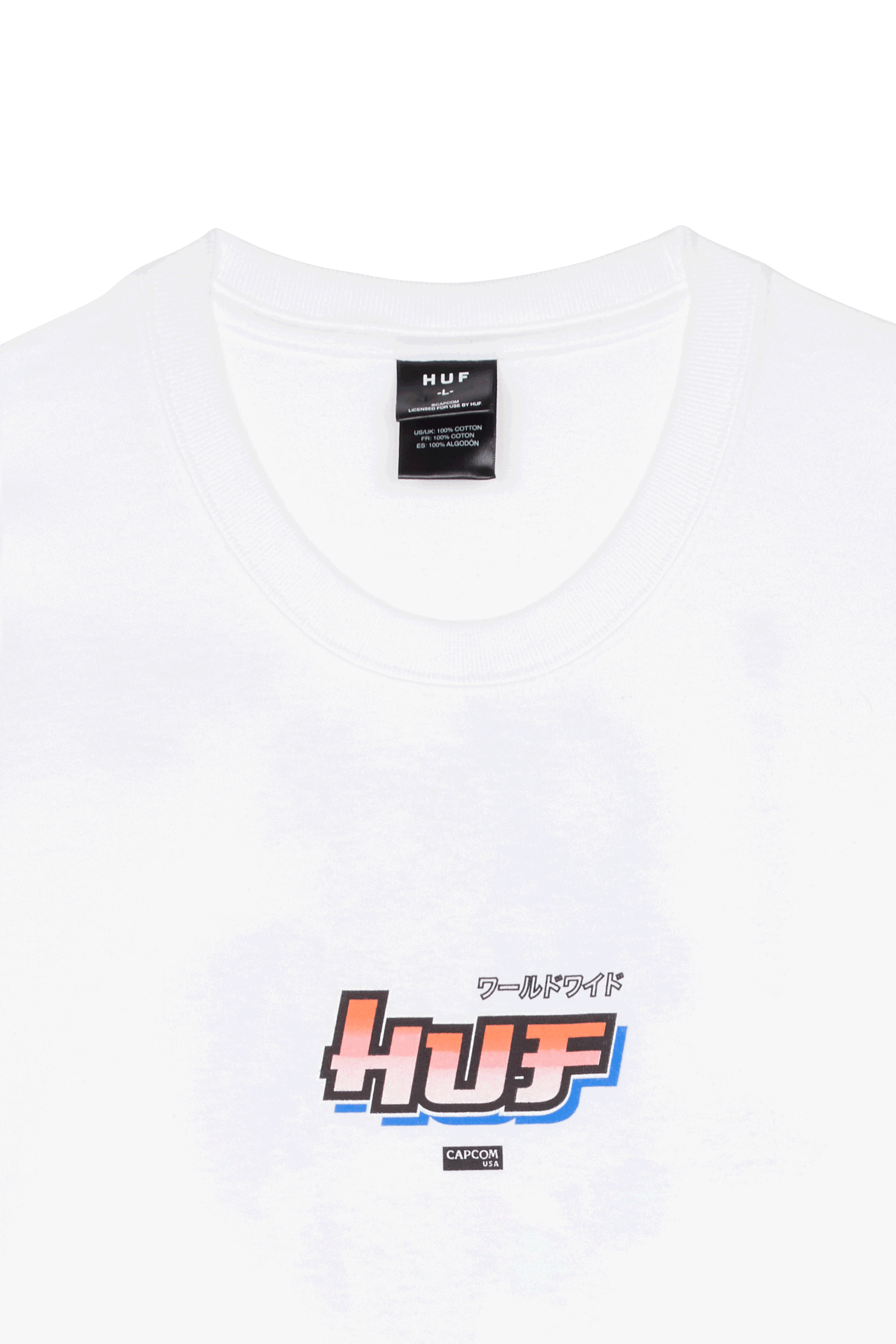 HUF T-shirt Huf x Street fighter HUF T-SHIRT CHUN-LI & CAMMY SS WHITE Blanc