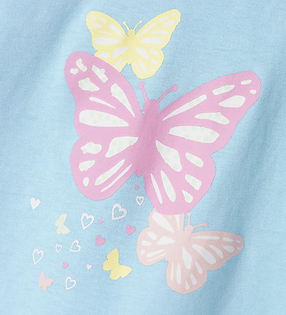Name It T-Shirt - NmfVigea - Chambray Blue/Fliegen