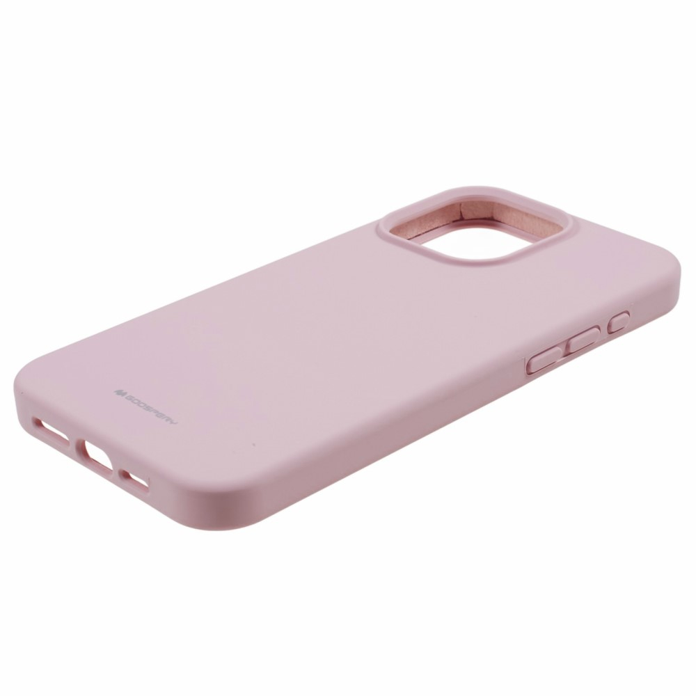 Mercury Goospery - iPhone 15 Pro Silikon Case Hülle - Rosa (Matt)