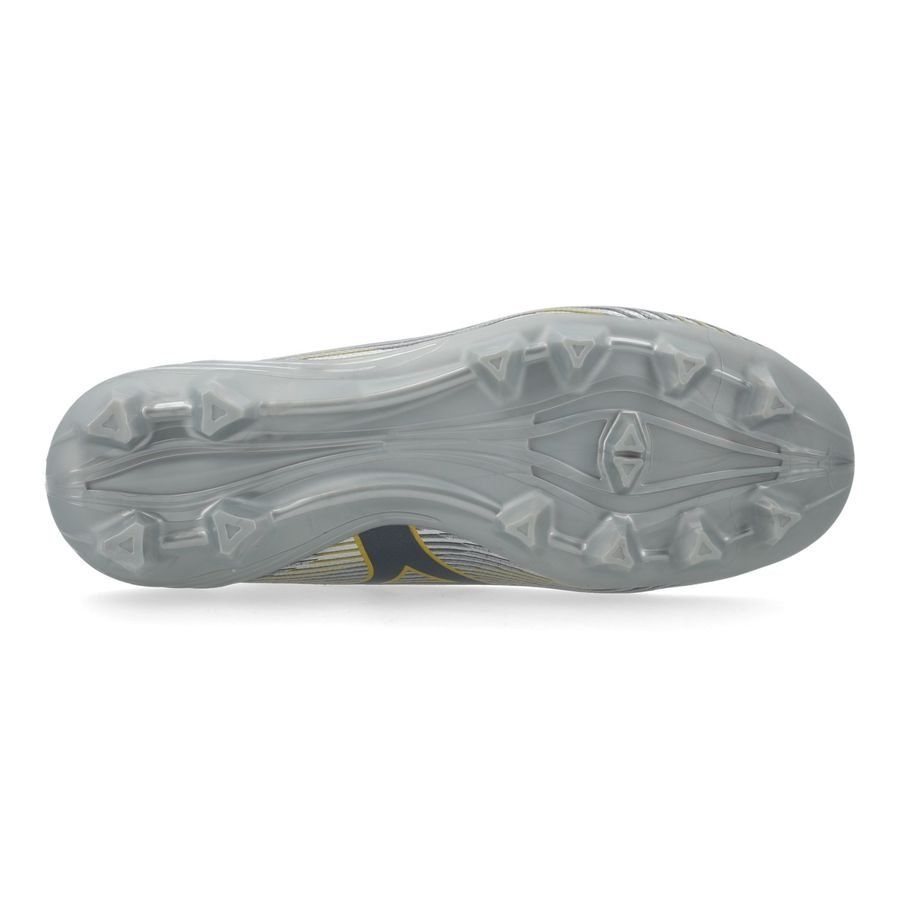 Mizuno Alpha II Select FG/AG Platinum Silver - Argent/Doré Enfant