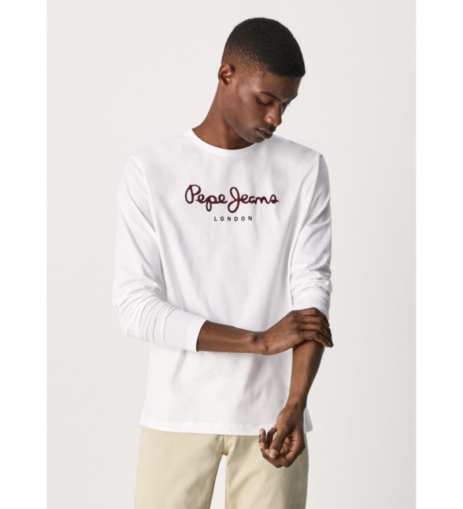 Camiseta Pepe Jeans Eggo Longa e Branca
