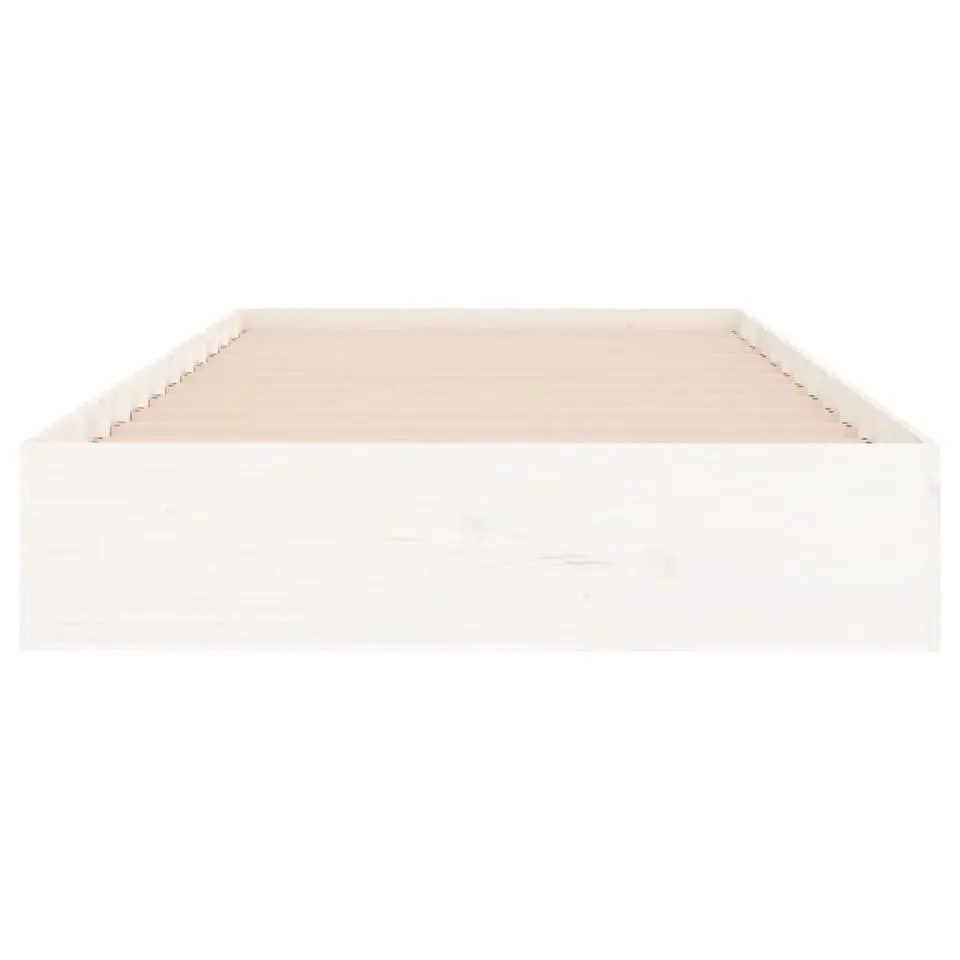 vidaXL - Bed frame pallet - Wit - Massief hout - 90x200 cm