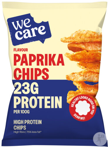 We Care High Protein Paprika Chips 25g