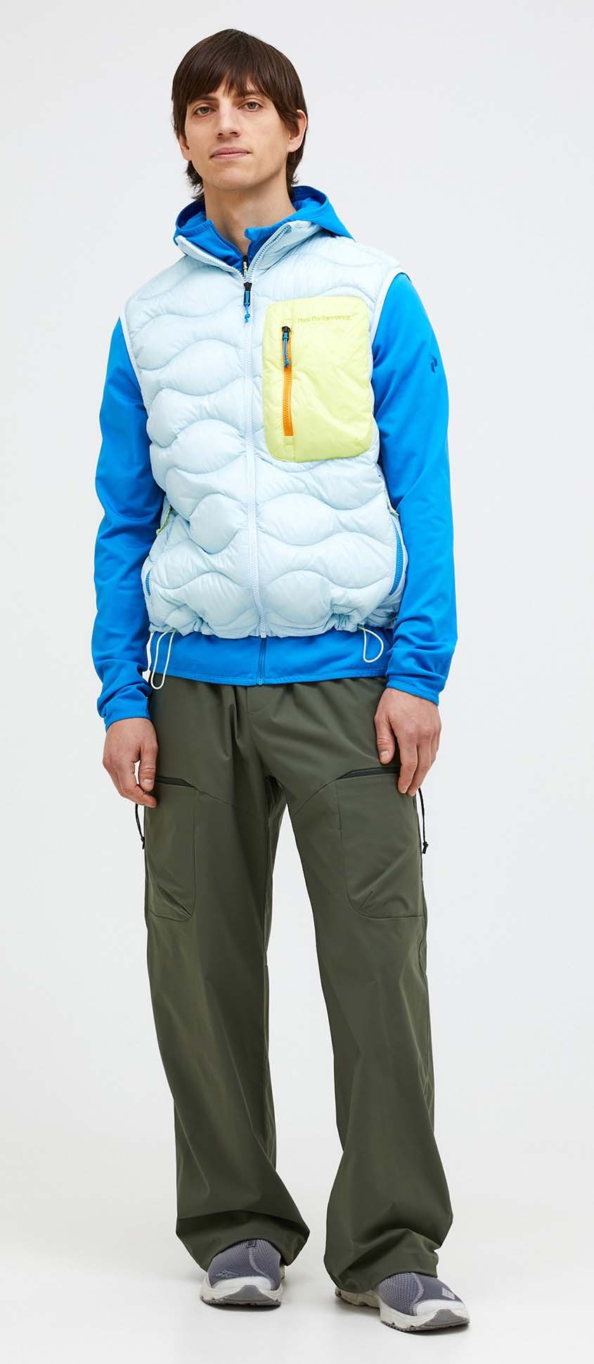 Helium Utility Down Vest Herre Cloud/Sunny Adventure/Brilliant Blue