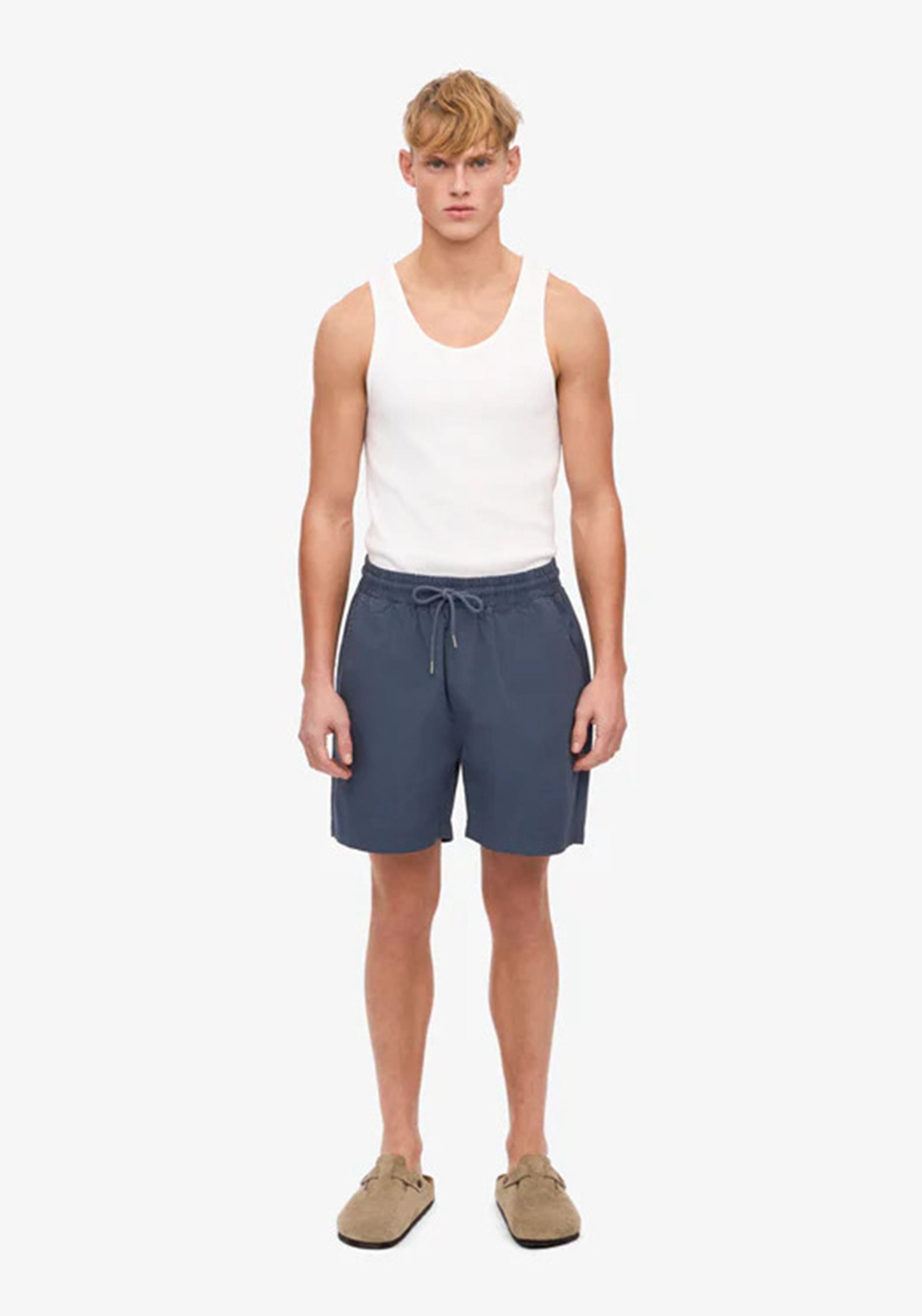Colorful Standard Herren-Twill-Shorts Petrol Blue