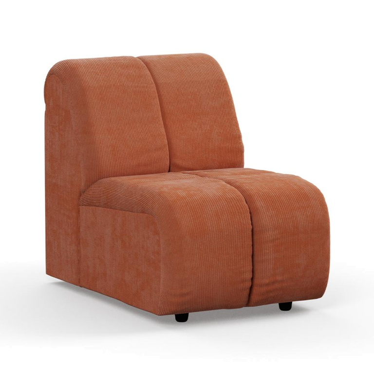 HKliving Wave bank element midden small corduroy rib hay