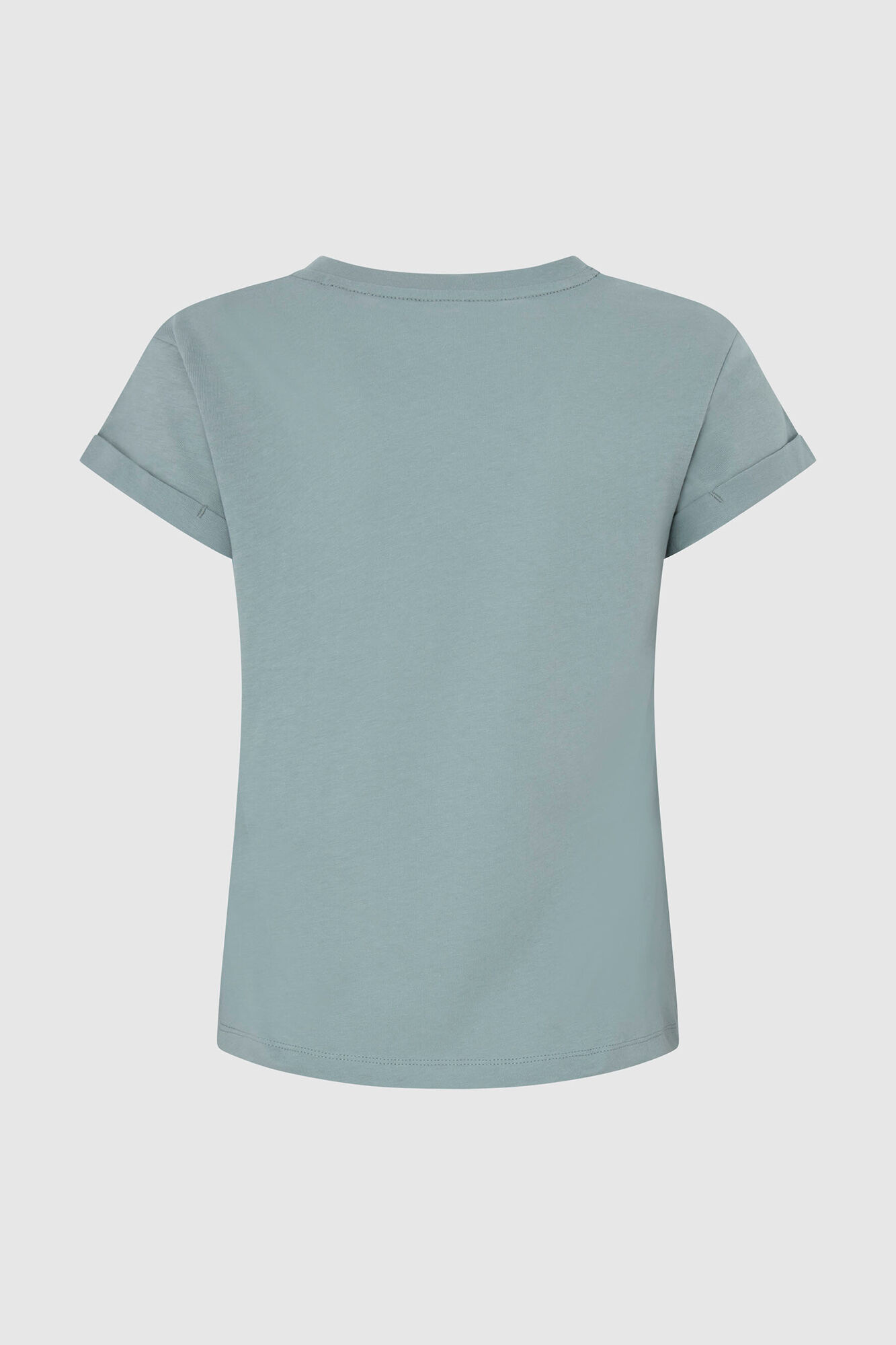 Camiseta de algodão com estampa de logotipo