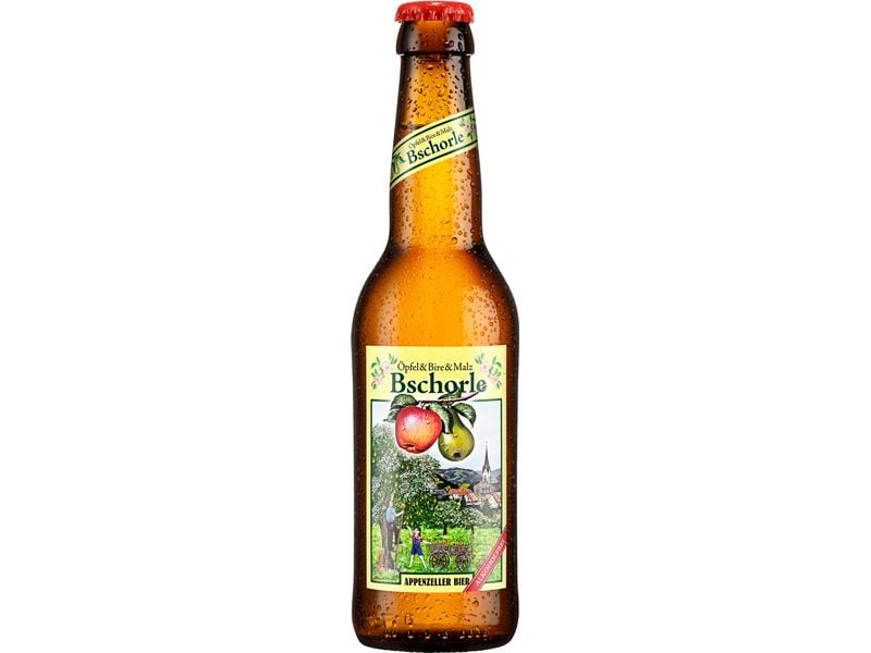 Appenzeller Bier Bier Bschorle alkoholfrei 6 x 0.33 l Biermischgetränk ohne Alkohol aus Apfel, Birne & Malz