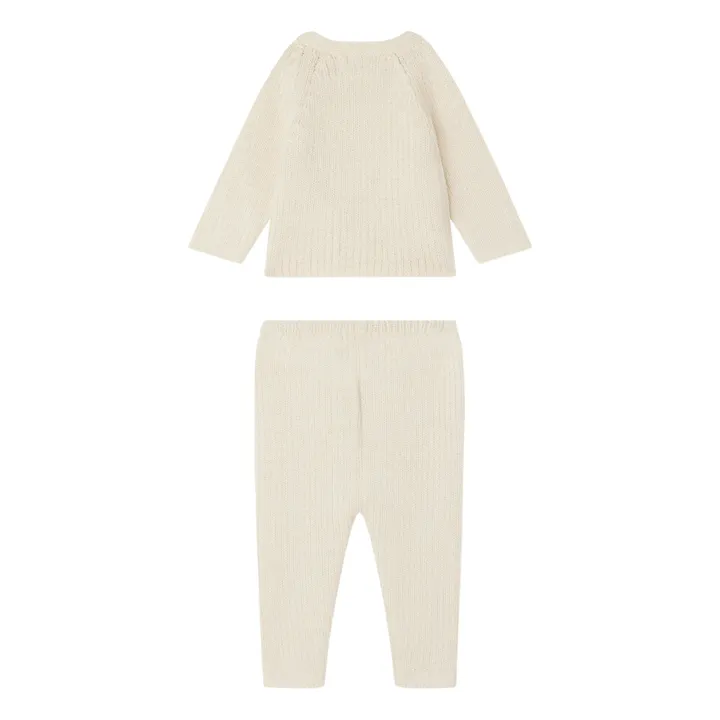 Bonpoint Cardigan Cache-Cœur Alpaga Theva | Ecru