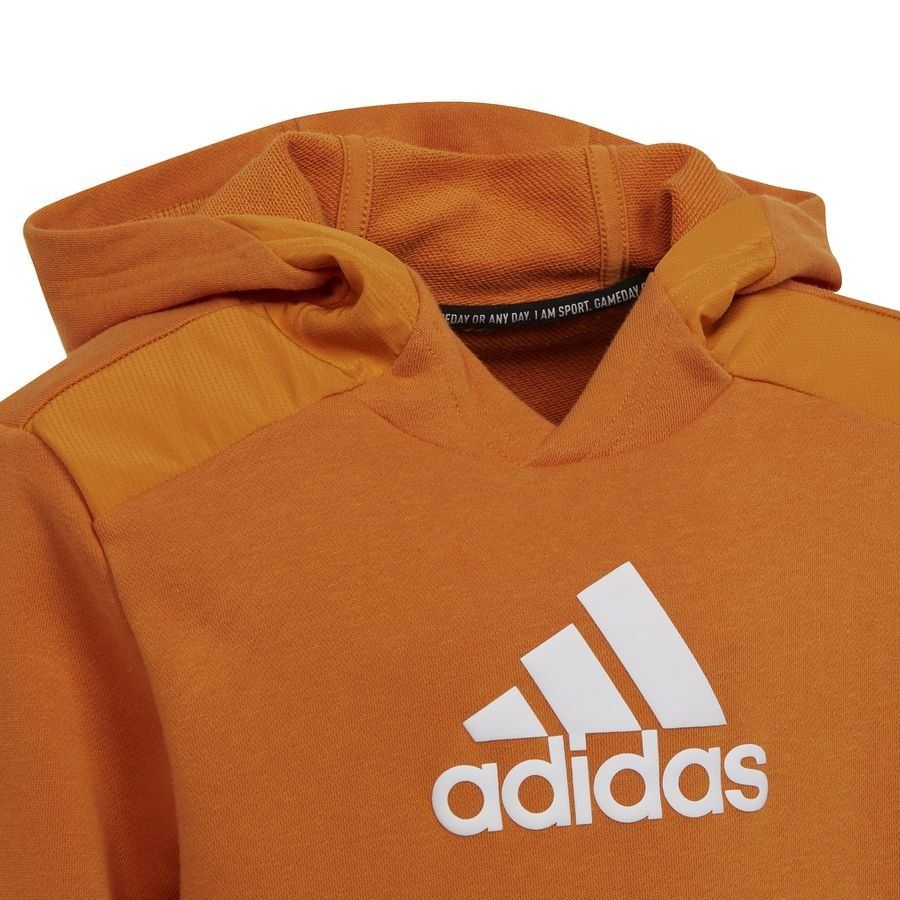 adidas Sweat à Capuche Badge of Sport - Orange/Blanc Enfant