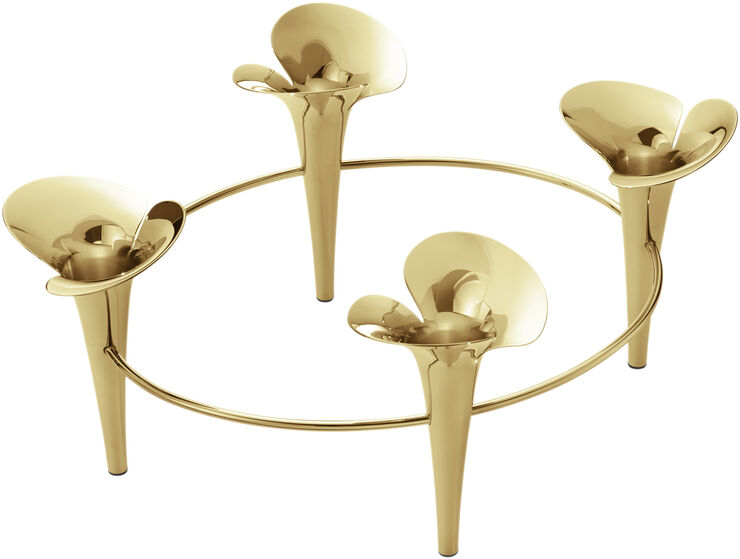 Georg Jensen BLOOM Lysestage i guldbelagt