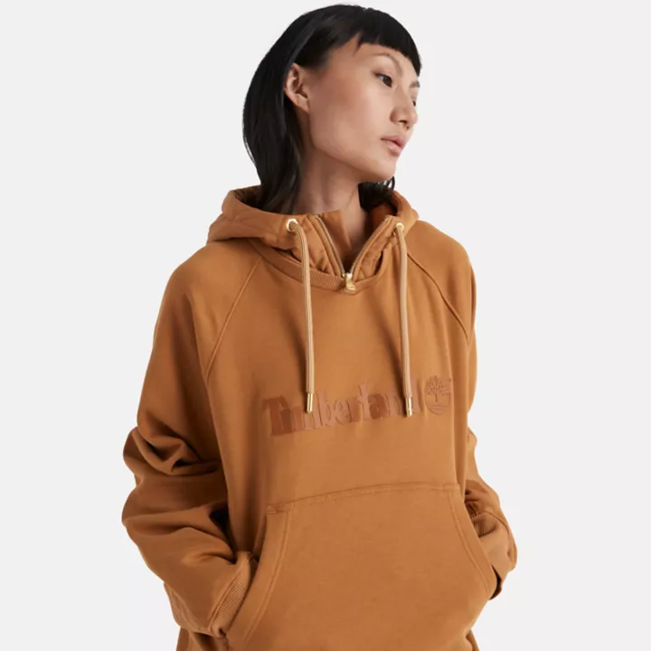 Sweat à capuche Timberland x Humberto Leon en jaune foncé