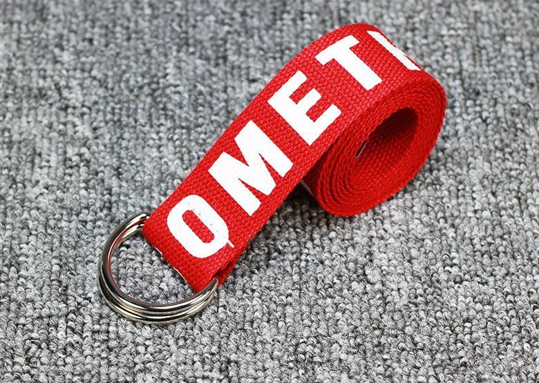 Rofuka - Lettering Holeless Canvas Belt