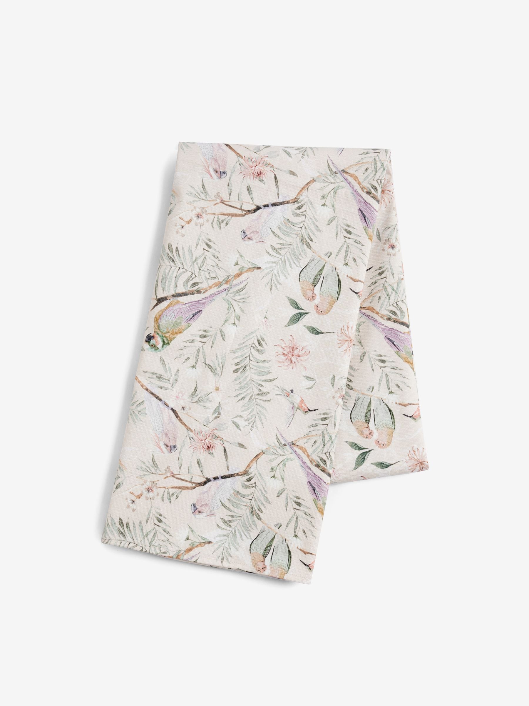 Love Bird Floral Wipe Clean Tablecloth
