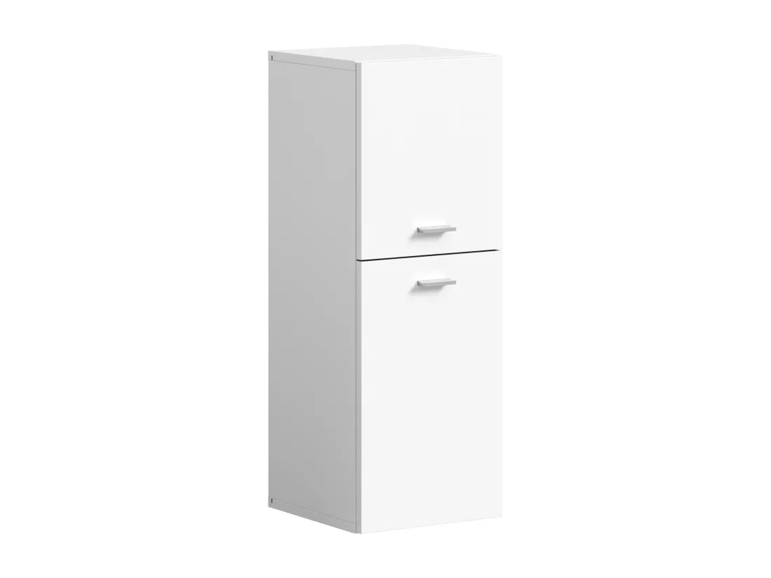 Tambo - Meuble bas (L/H/P : 30x80x29 cm) en mélaminé blanc